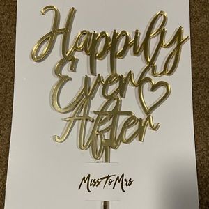 Miss to Mrs Cake Topper